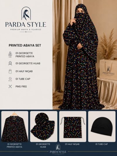 Printed Abaya Set – Premium Collection